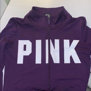 Pink long sleeve workout sweater